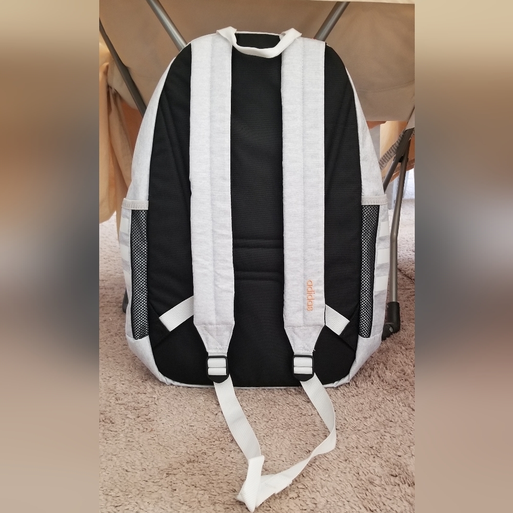 Light Grey Adidas Backpack - Picture 3 of 6